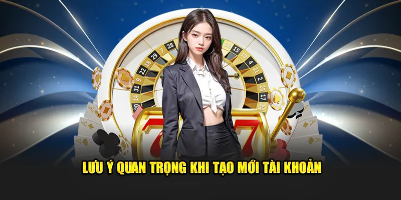 Lưu ý quan trọng khi tiến hành tạo mới tài khoản